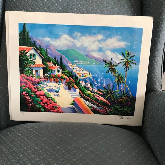 "Harborview" by Alex Pauker Serigraph - Picture 2 of 8